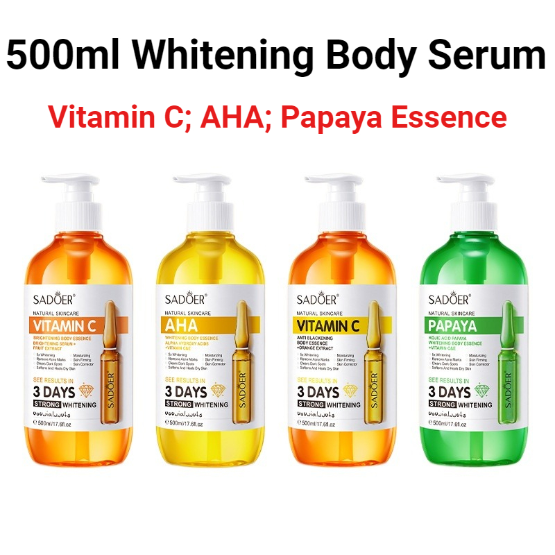 Hyaluronic Acid Facial Serum - SADOER AHA Отбеливающая эссенция для тела