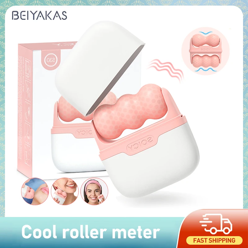 Face Ice Roller Puffiness - Многофункциональный охлаждающий ролик Beiyakes 2-в-1 для