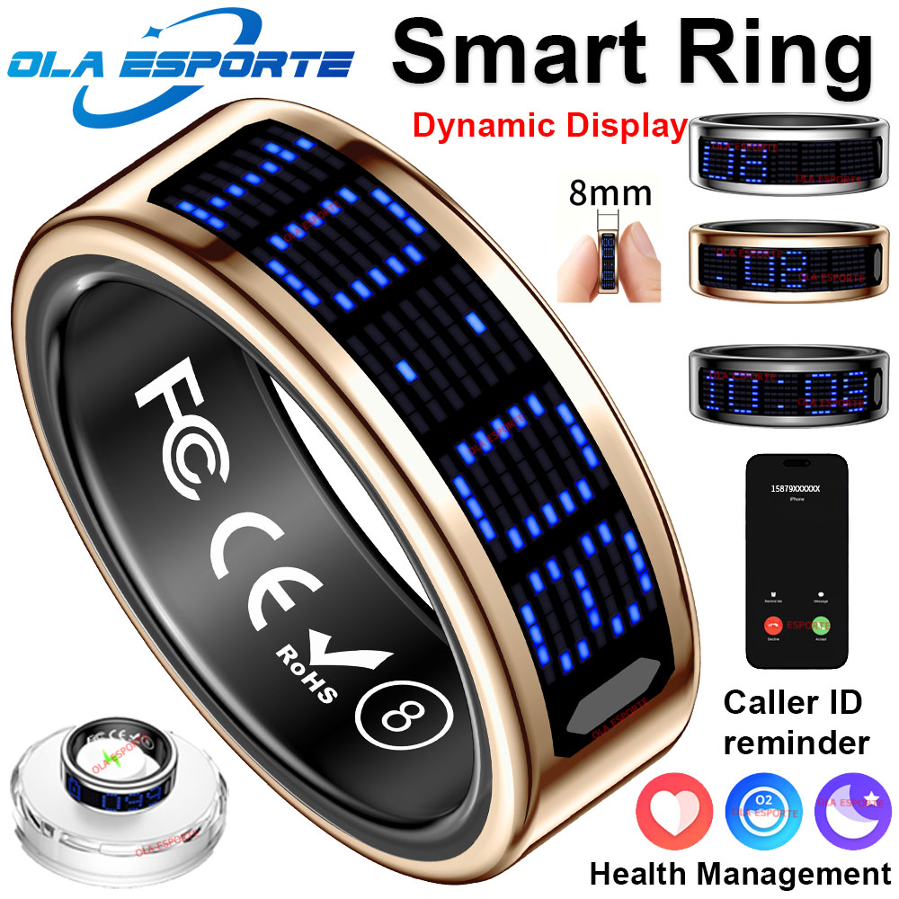 Health Monitors - Новое ультратонкое легкое умное кольцо, многофункциональный