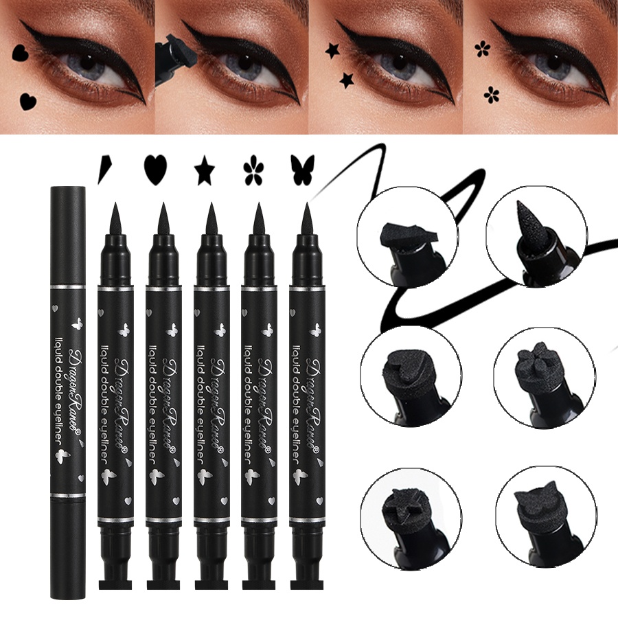 Waterproof Liquid Eyeliner Pen - Двусторонняя подводка для глаз, водостойкая, не