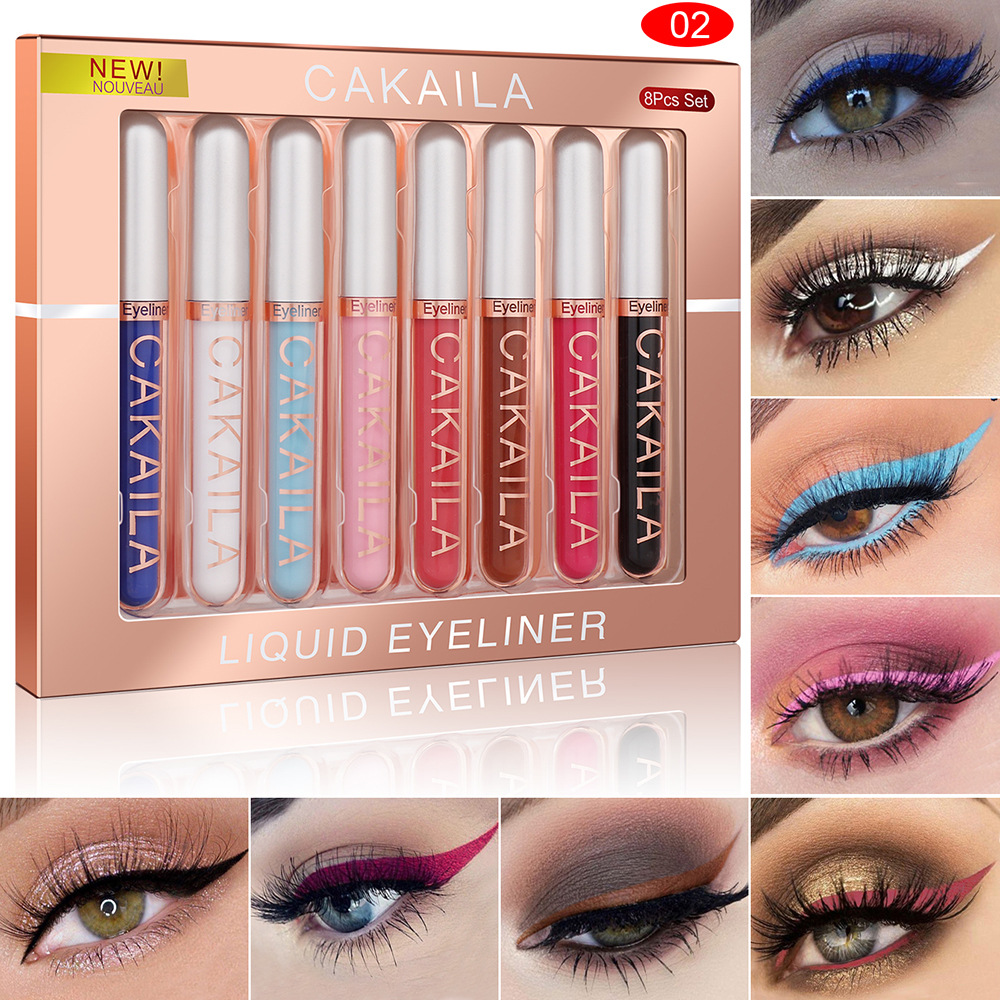Набор из 8 цветов, водостойкая – обзор и цена Waterproof Liquid Eyeliner Pen