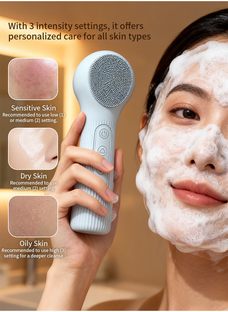 Силиконовая щетка для очищения – обзор и цена Silicone Face Scrubber Electric
