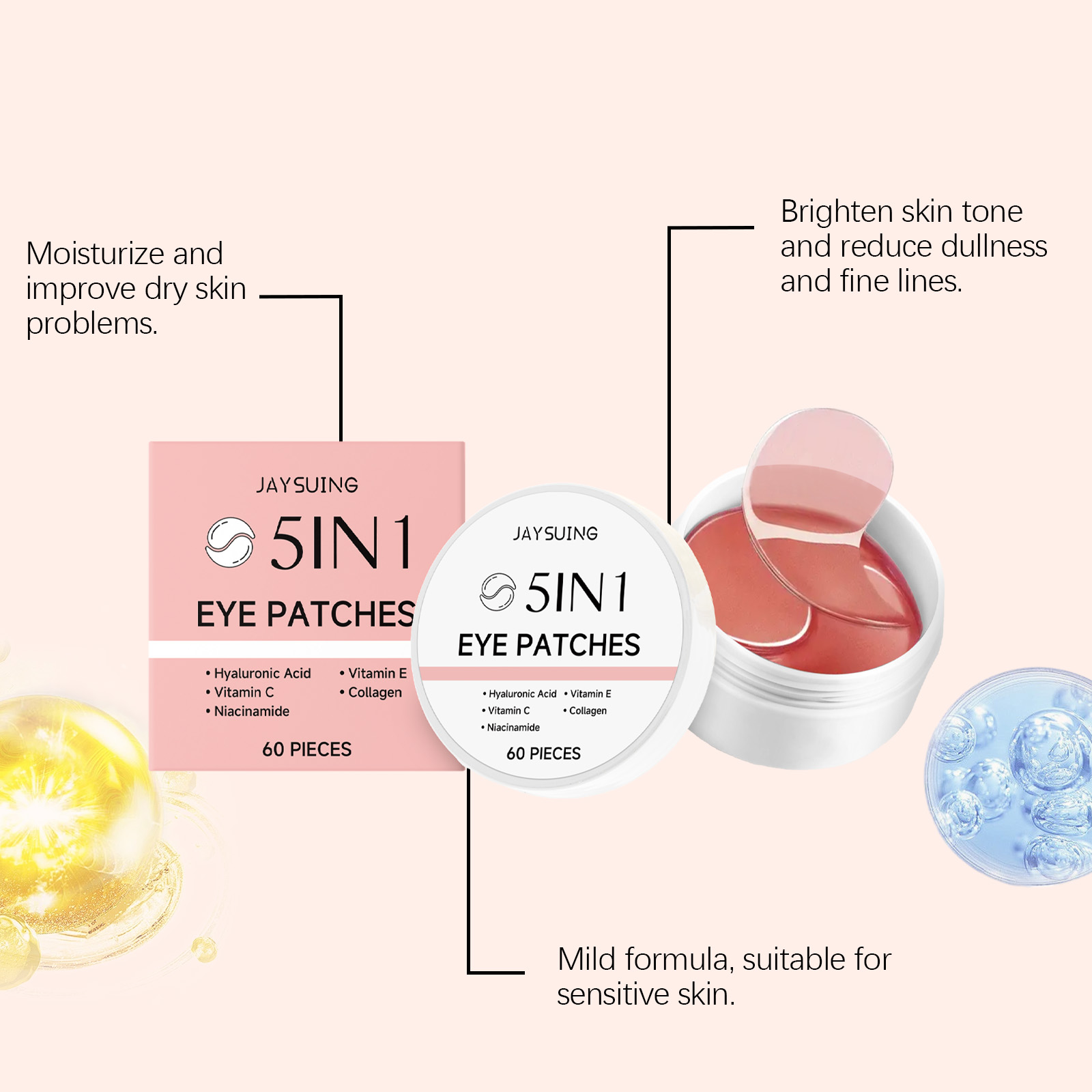 Патчи для кожи вокруг глаз JAY – обзор и цена Collagen Under Eye Patches
