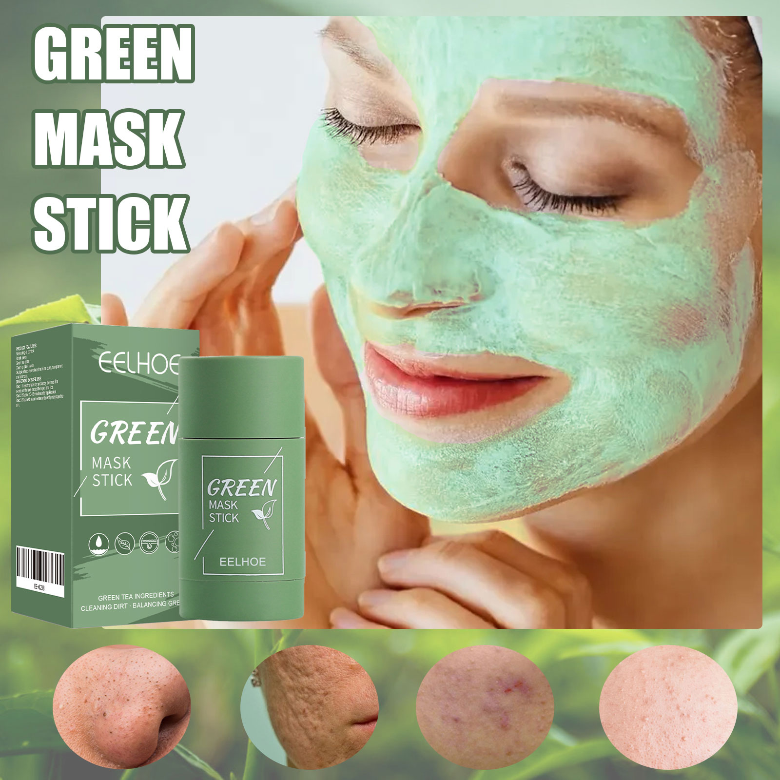 Твердая маска-стик с зеленым ч – обзор и цена Green Tea Cleansing Clay Mask