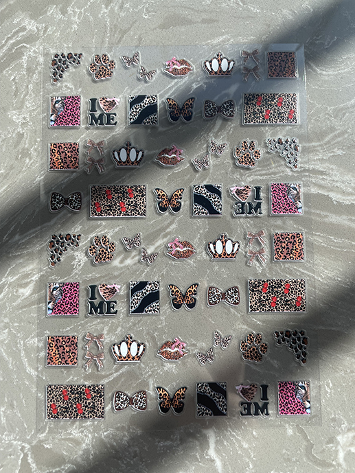 Мини-наклейки из ПВХ с милым р – обзор и цена Nail Art