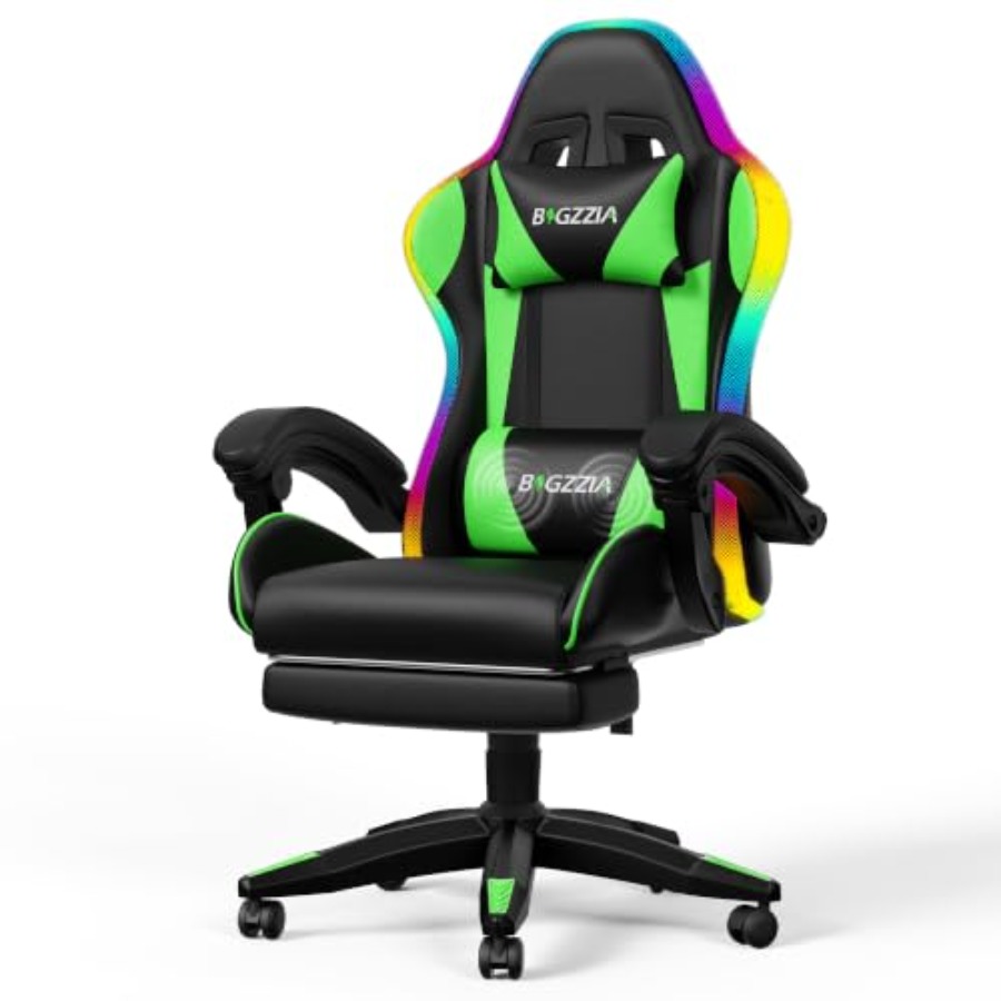 Игровое кресло RGB с подставко – обзор и цена Massage