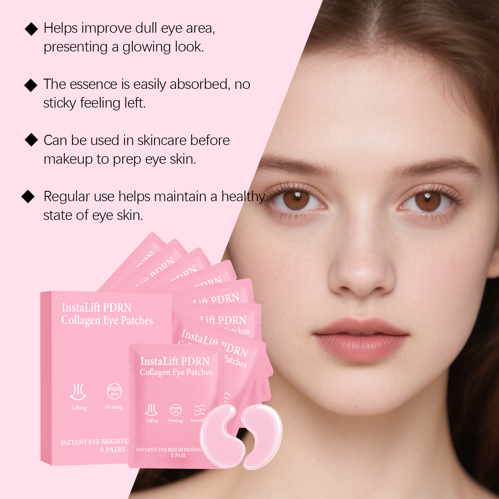 Instalift PDRN Коллагеновые па – обзор и цена Collagen Under Eye Patches