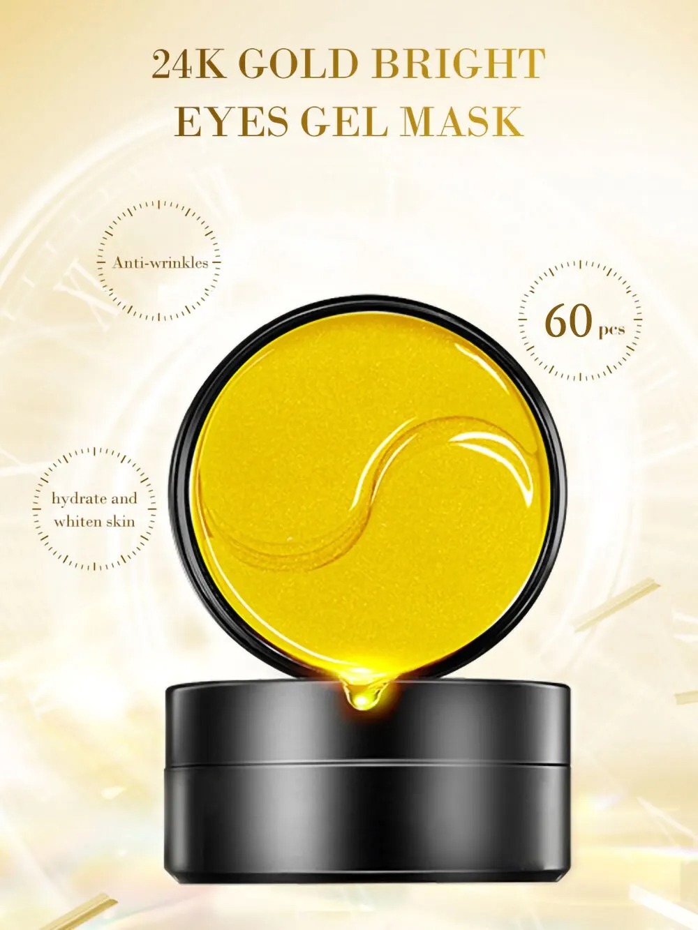 60 шт., Золотая увлажняющая ма – обзор и цена Collagen Under Eye Patches