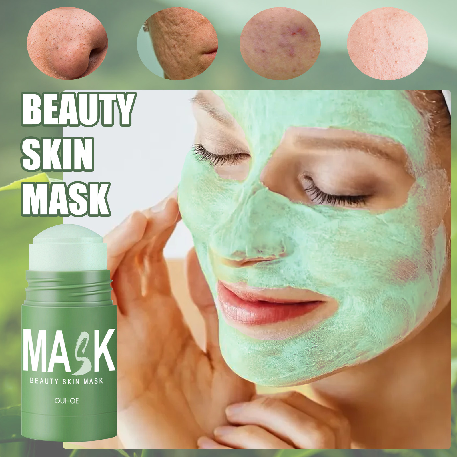 Твердая маска-стик с зеленым ч – обзор и цена Green Tea Cleansing Clay Mask